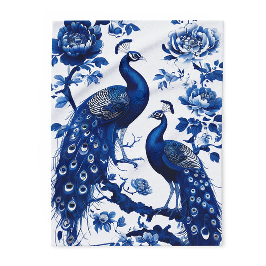 Chinoiserie Arctic Fleece Blanket